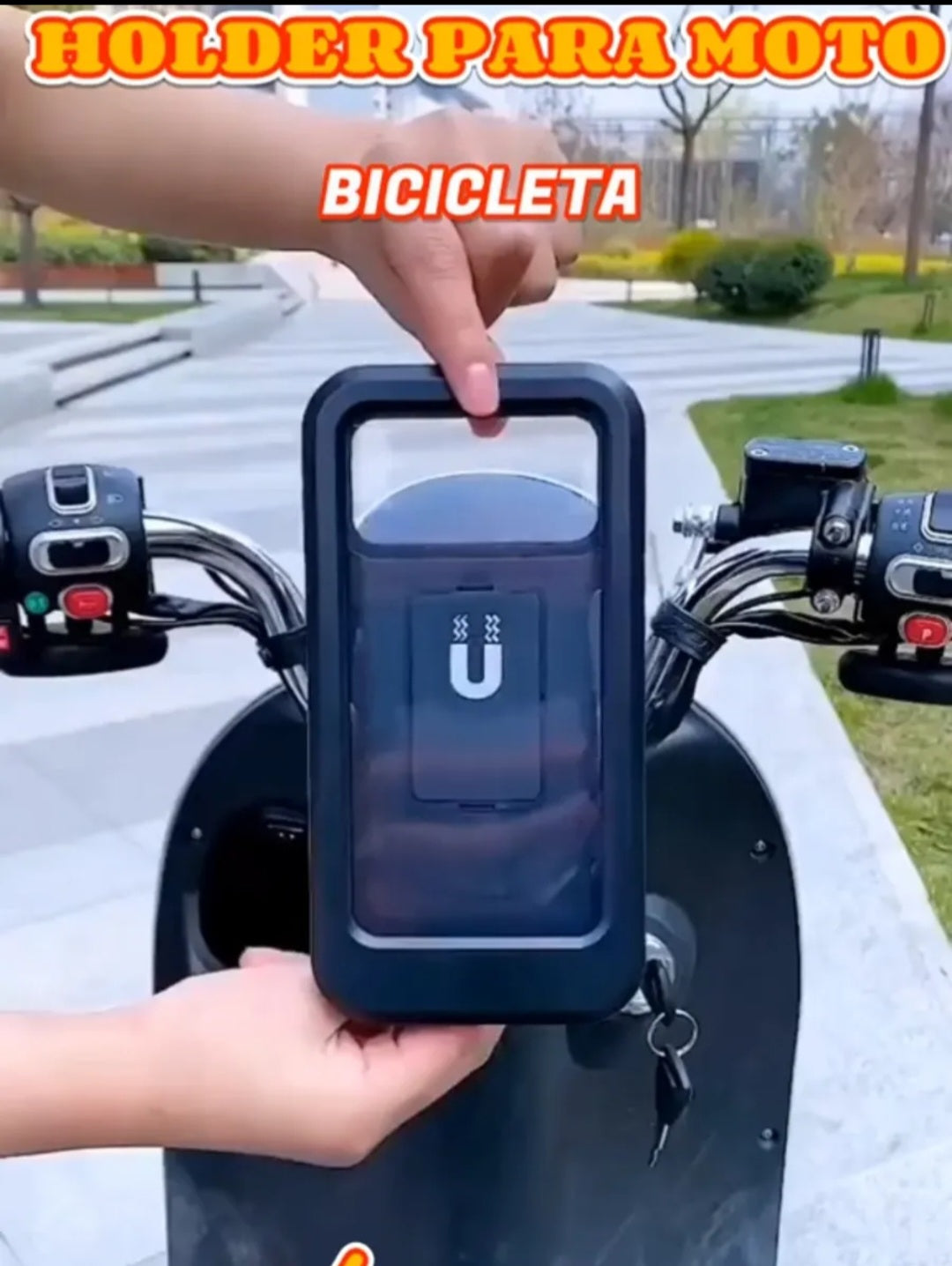 Soporte para Moto y Bicicleta Universal con Pantalla Táctil y Protección Antilluvia