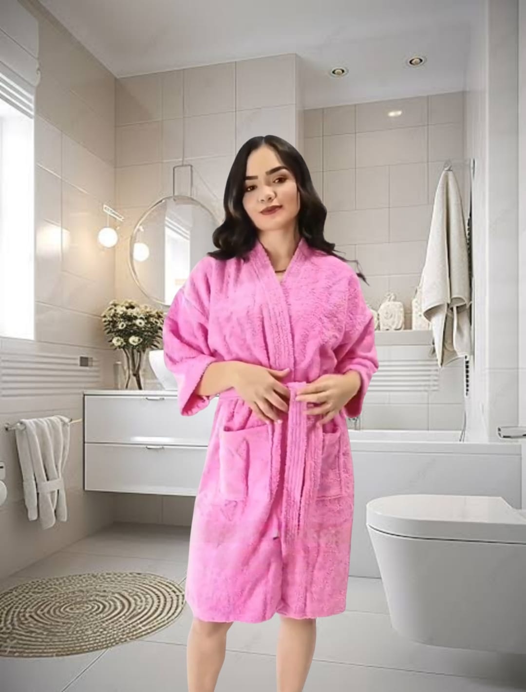 Bata de baño Perú Pima en baño [color=rosa]
