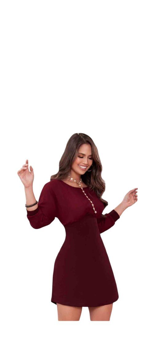 Vestido casual – Color vino